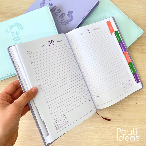 Agenda A5 Colores Pastel Diseño Kawaii 2026