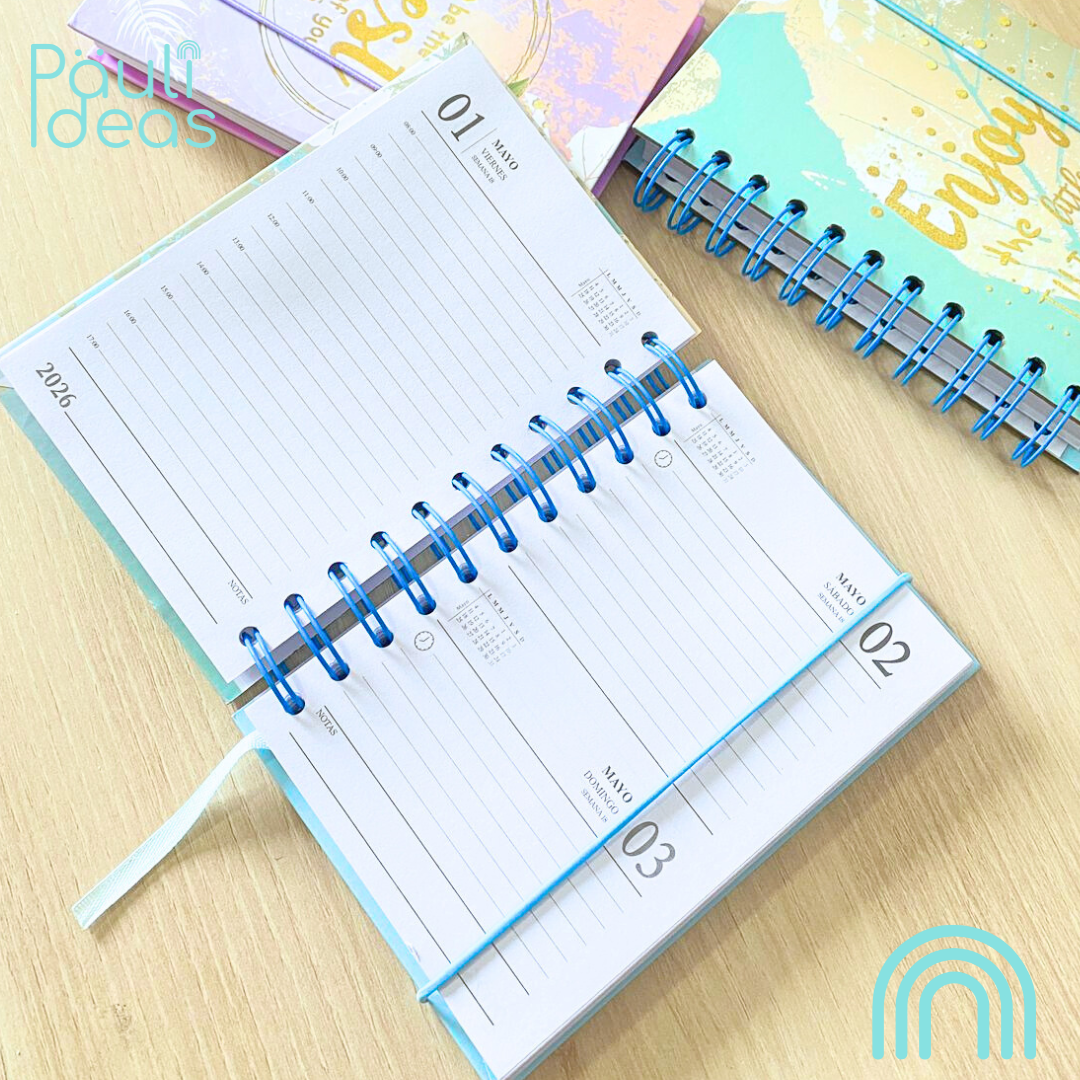 Agenda 2026 Tamaño A6 Diseño Frases Motivacionales