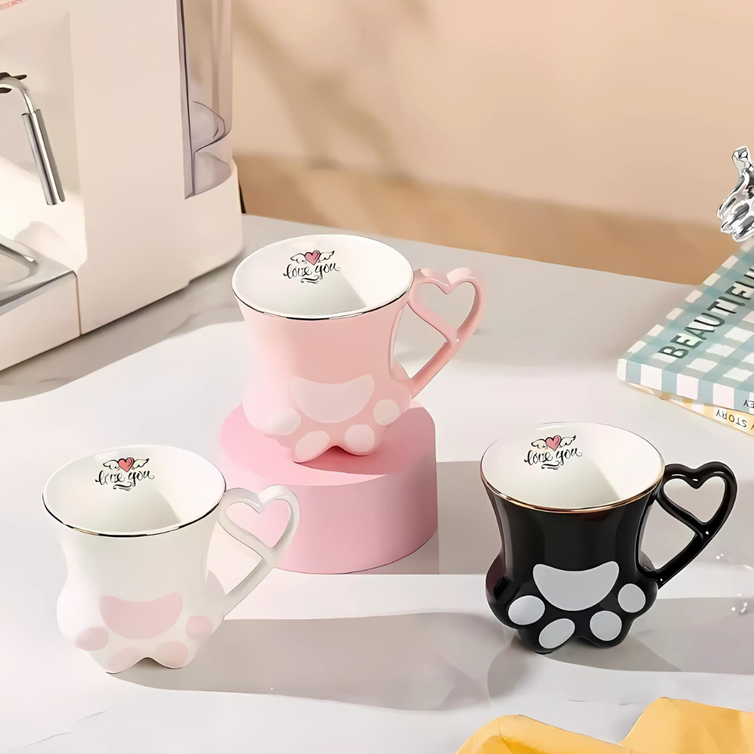 Tazón Mug Taza De Gatito Kawaii 360 Ml