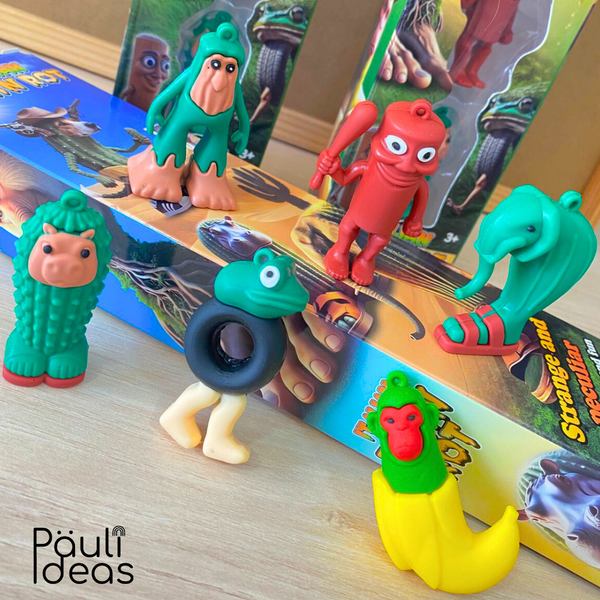 Brainrot Set 6 Figuras Tralalero Tralala Tun Tun Tun Sahur