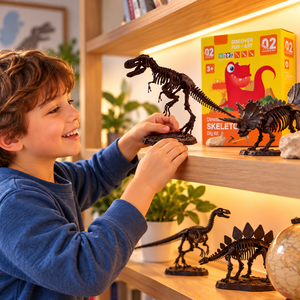 Juego De Arqueología Esqueleto Dinosaurio Fósil Para Niños