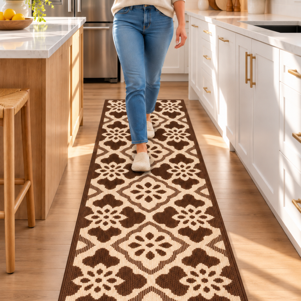 Alfombra Decorativa Antideslizante 180x60Cm Para Pasillo