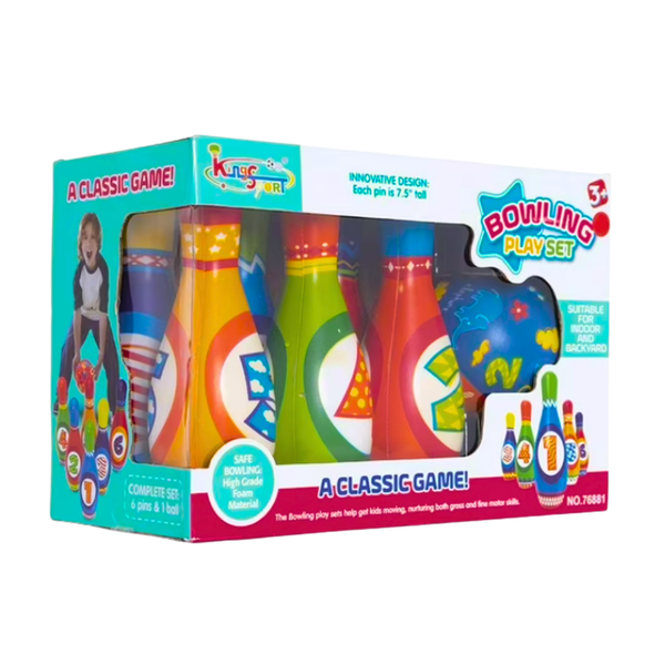 Set De Bowling Palitroques Bolos Juego Para Niños