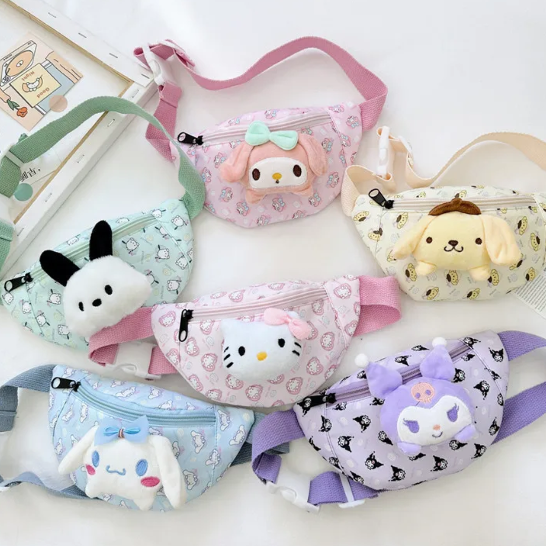 Cartera Bolso Kuromii y Hello Kitty Para Niñas Kawaii