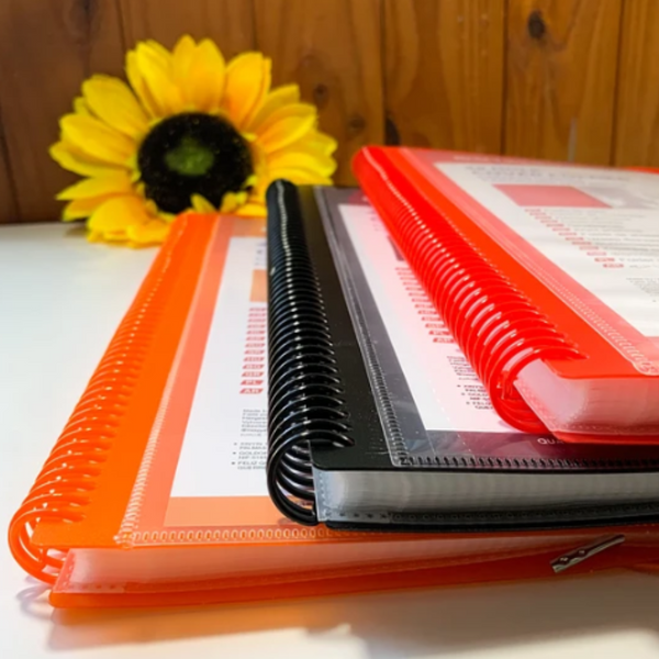 Carpeta Archivadora Anillada A4 Con 40 Fundas Transparentes