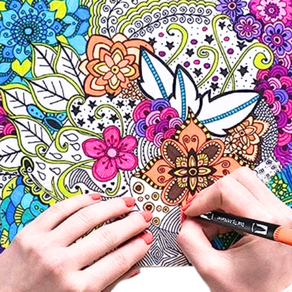 Set Mandalas Antiestress Para Colorear 6 Diseños