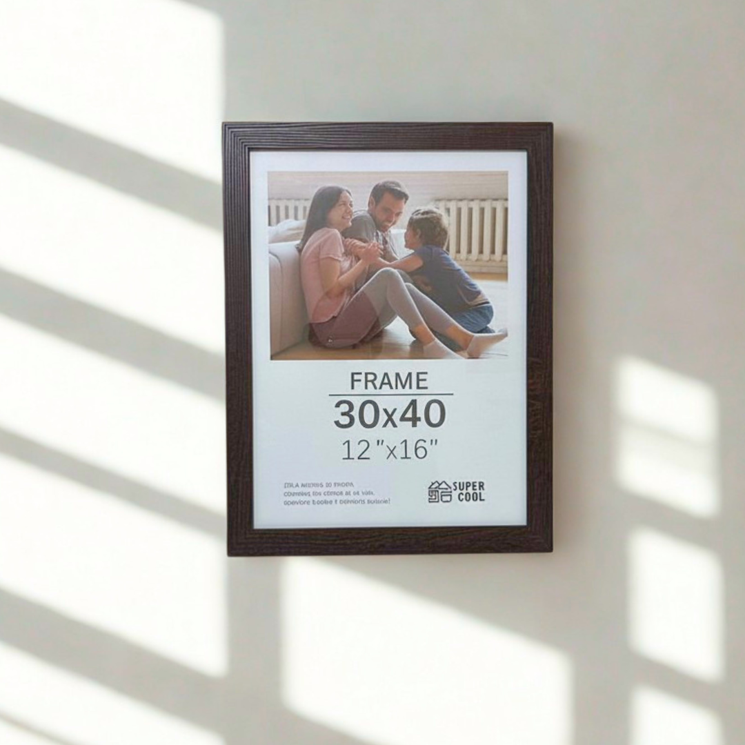 Marco Para Foto 30x40 Cm De Madera Con Vidrio Protector