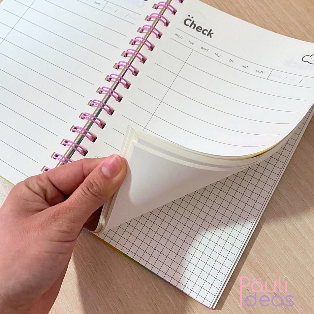 Cuaderno Anillado Planificador Semanal A5 Multicolor
