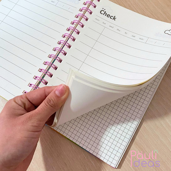 Cuaderno Anillado Planificador Semanal A5 Multicolor