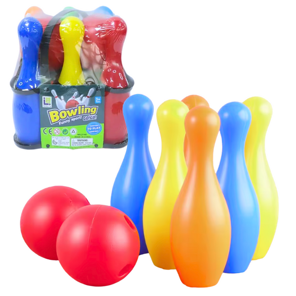 Set De 6 Bolos Juego Bowling Palitroques Para Niños