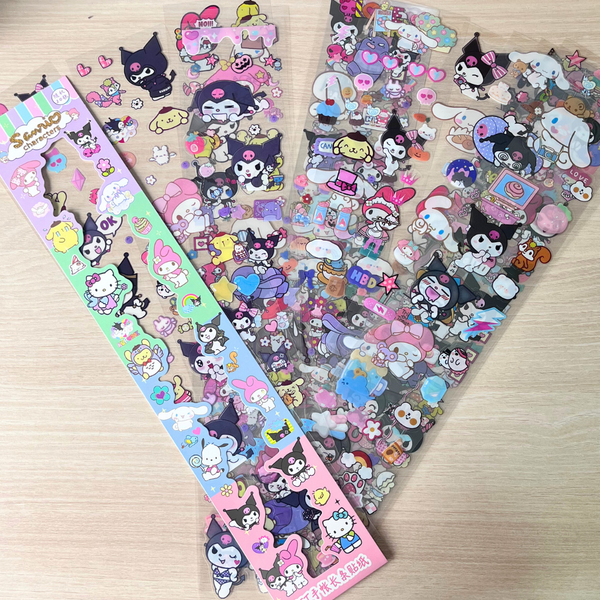 Stickers Kuromi Diseño Holográfico Con Brillos