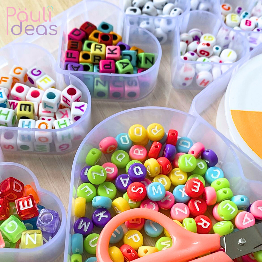 Kit De Pulseras Y Collares Medium Set Manualidades Para Niña