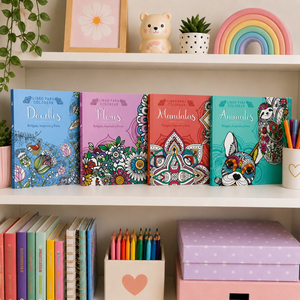 Set de 4 Libros Mandalas para Colorear