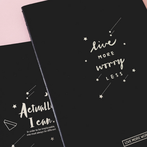 Cuaderno Hojas Negras + 12 Lápices Pasteles Y 12 Metalizados