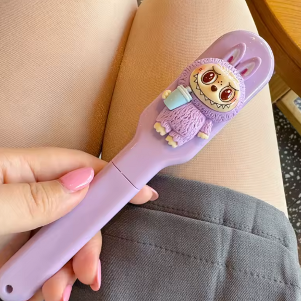 Cepillo De Pelo Bubu Plegable Kawaii Perfecto Para Viaje