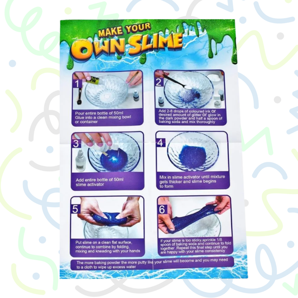 Kit De Hacer Slime Monstruo Lavable Experimento Para Niños