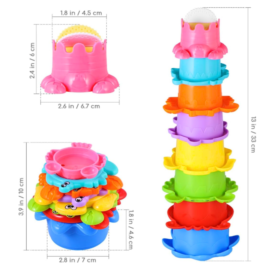 Torre Apilable Animalitos Para Bebés Juguete Didactico