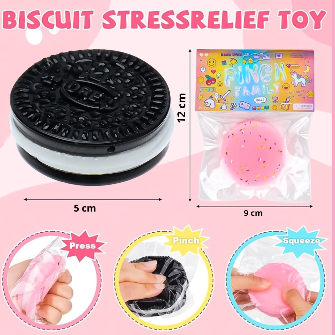 Juguetes Squishys Oreo Kawaii Antiestrés Pegajoso Set De 2