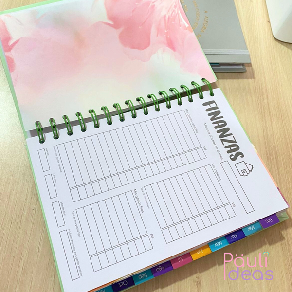 Agenda 2026 Planner Con Separadores Tamaño A5 21cm X 14,5cm