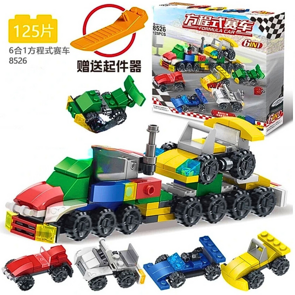 Bloques de Construcción 6 en 1 Compatible con Lego