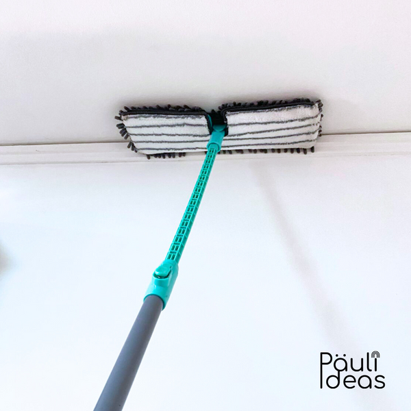 Trapero Microfibra Con Pulidor Y Mango Extensible De 170 Cm
