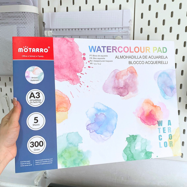 Block Para Acuarela A3 Croquera 300gsm 5 Hojas