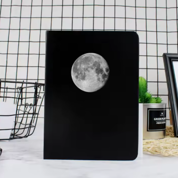 Cuaderno Hojas Negras + 12 Lápices Gel Colores Pasteles