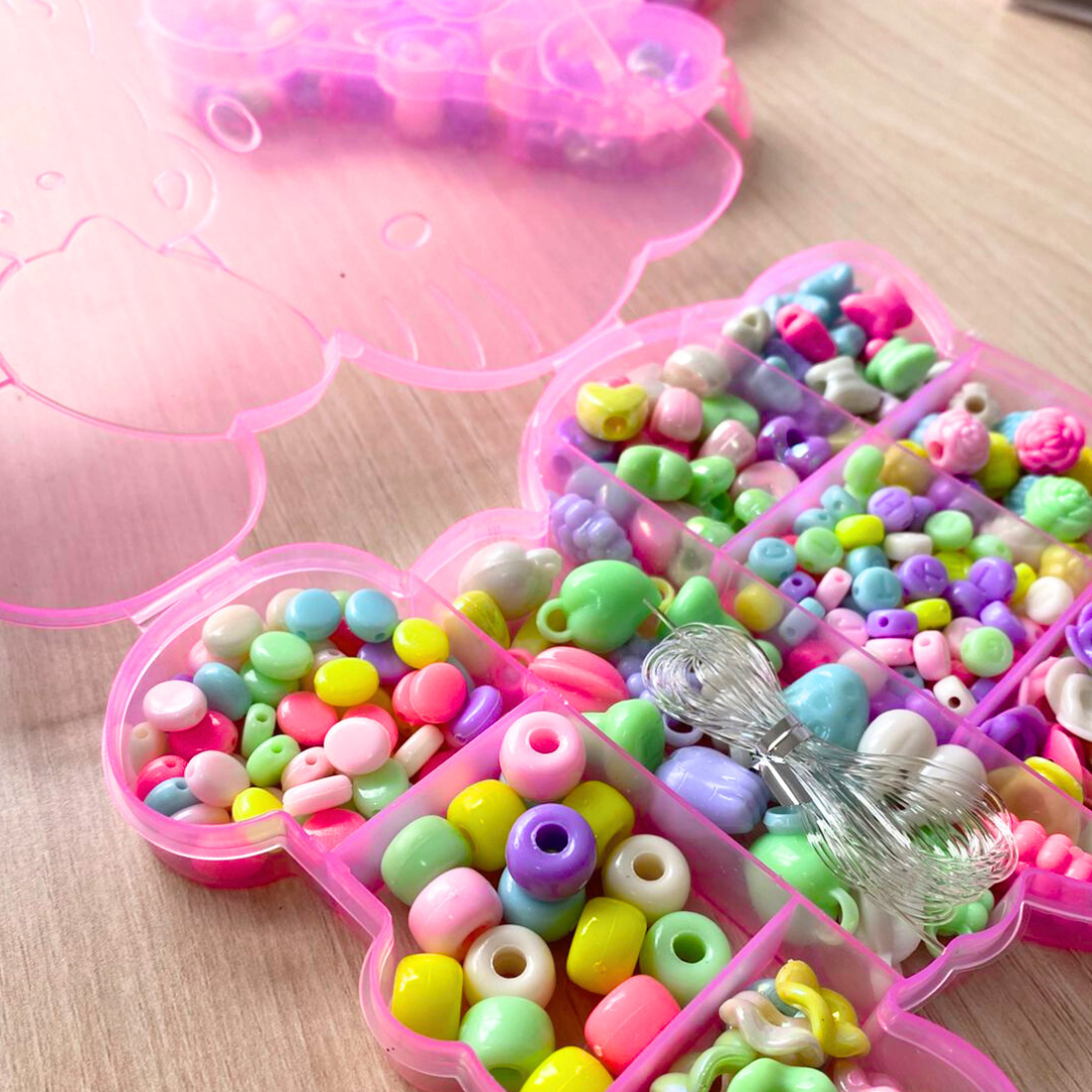 Kit Pulseras Y Collares Manualidades Para Niña