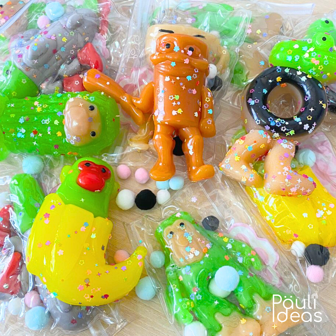 Squishy Pegajosa Tralalero Tralala Set 2 Juguetes Antiestrés