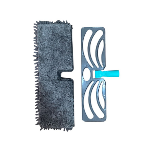 Trapero De Microfibra Y Pulidor Con Mango Extensible 2 En 1