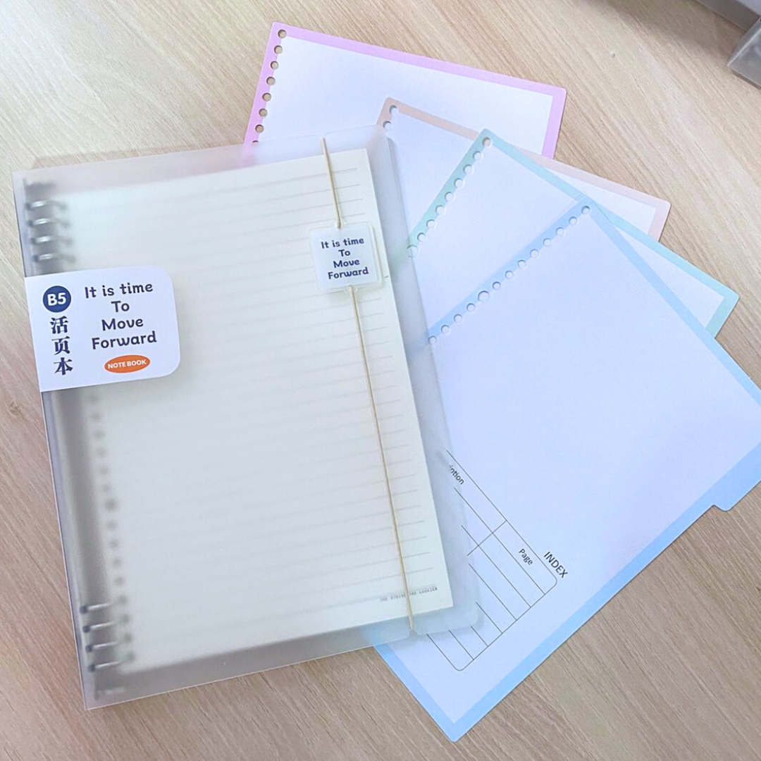 Libreta Anillada B5 Sistema Refill Kawaii