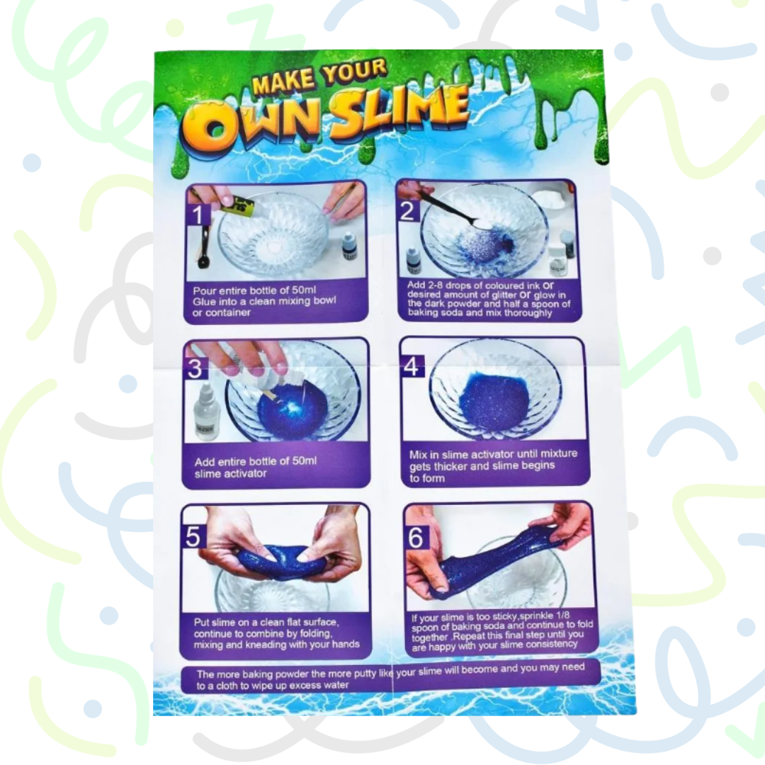 Kit Científico De Slime Experimento Lavable No Tóxico