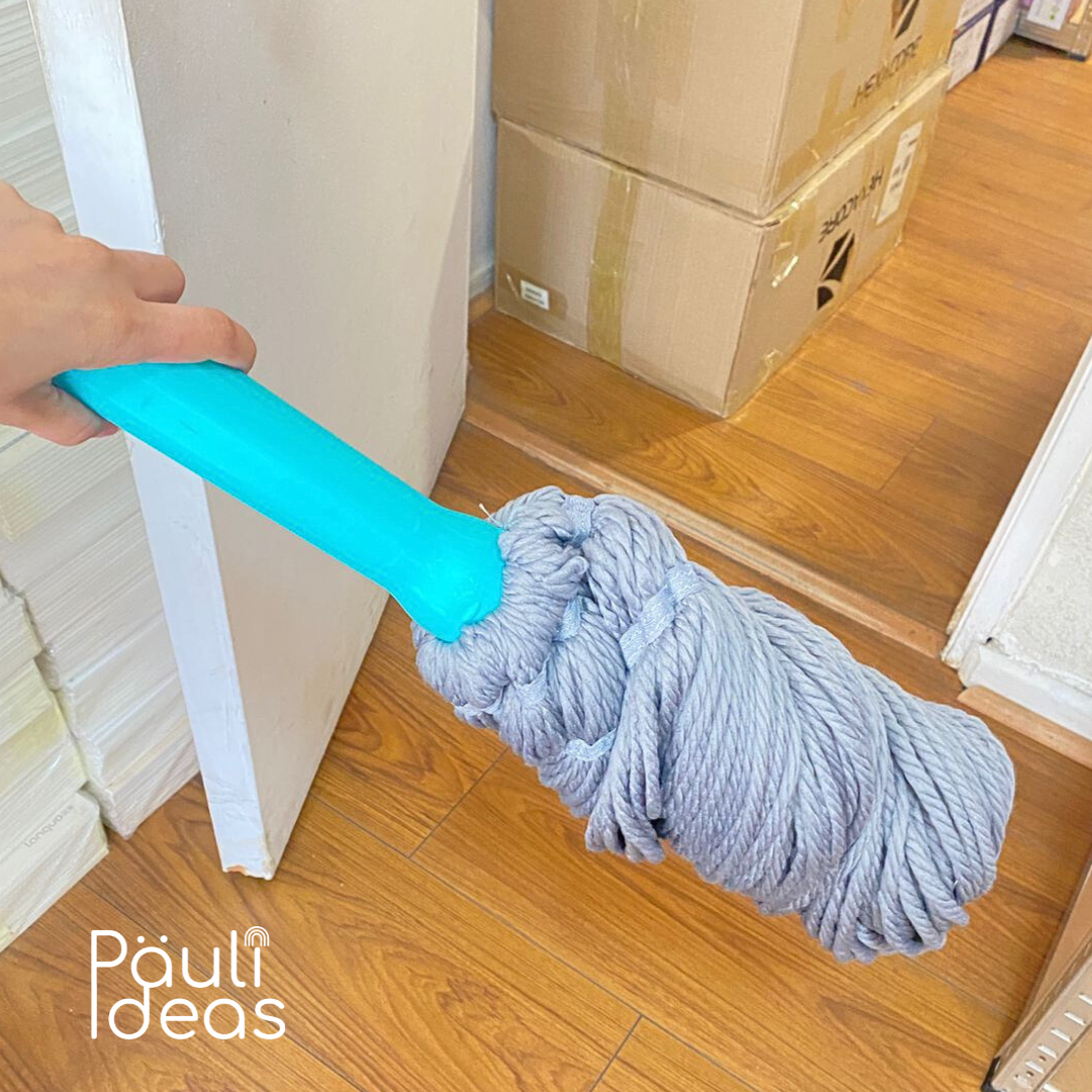 Trapeador Con Exprimidor Automático Para Limpieza