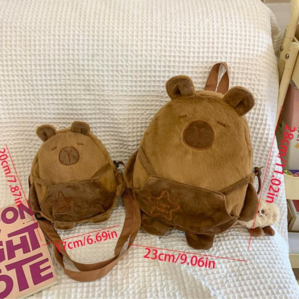 Mochila Capybara De Felpa Capibara