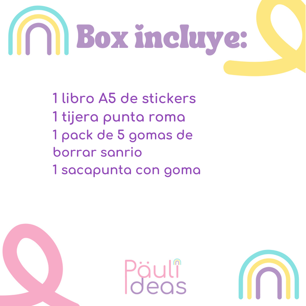 Kit Escolar De Regalo Kawaii Kuromi