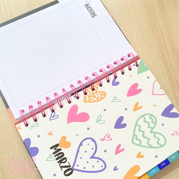 Agenda 2026 Planner Con Separadores Tamaño A5 21cm X 15,5cm