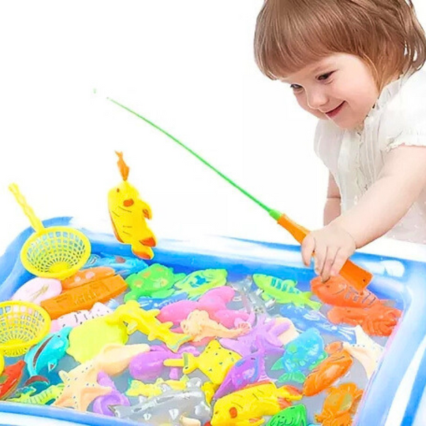 Juego De Pesca Set De Juguetes De Agua Niños