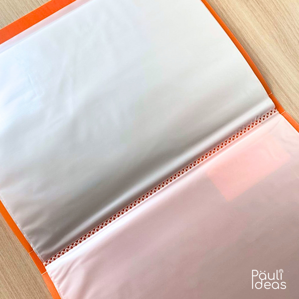 Carpeta Archivadora Color Neón 40 Fundas Transparentes A4