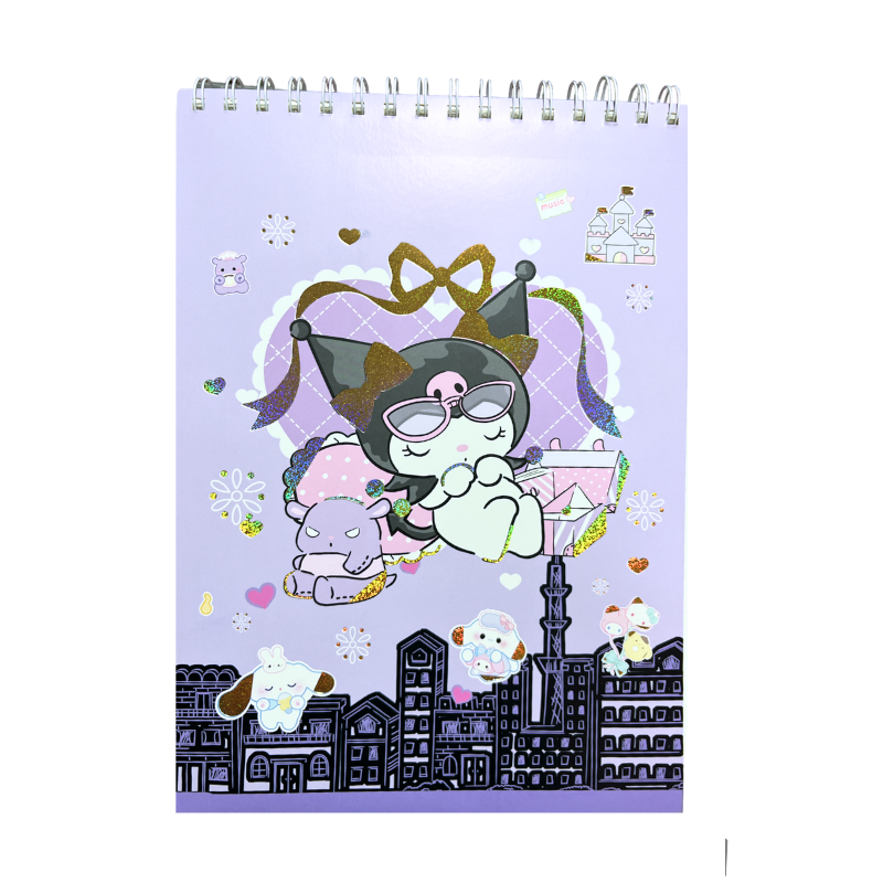 Croquera Block De Dibujo A4  Kuromi / My Melody / Cinnamoroll