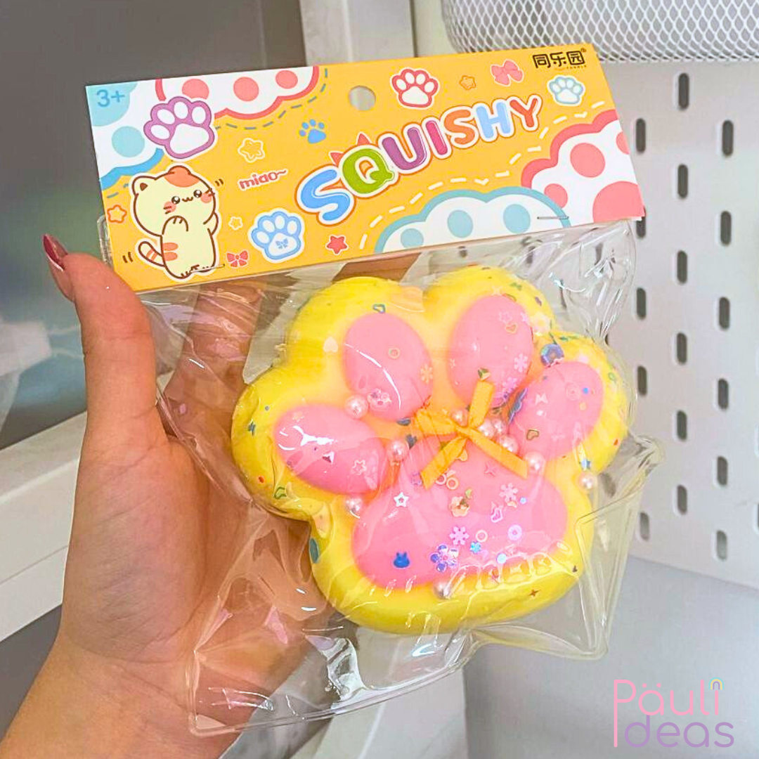 Squishy Grande Patita De Gato Pegajosa Juguete Antiestrés