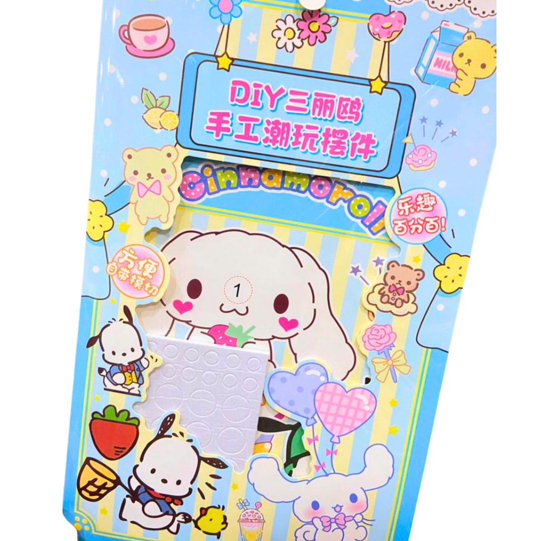 Kit de Papelería con Stickers 3D Kawaii