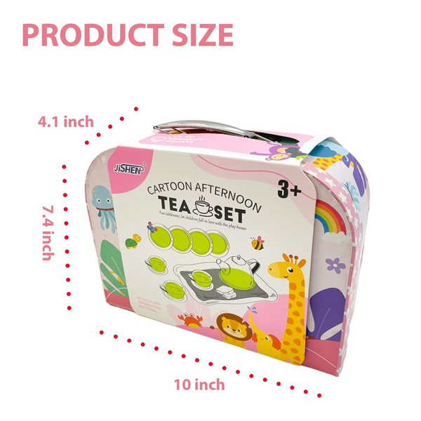 Juego Tazas De Té Metálico Didáctico Niños Y Niñas