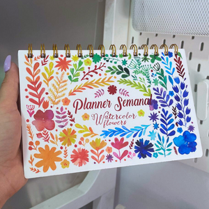 Planner Semanal Diseños Kawaii 50 Hojas + Lápiz Pasta Kawaii