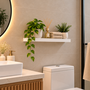 Repisa Flotante De Pared MDF 50 Cm Estante Decorativo