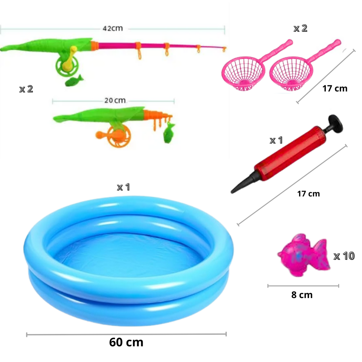 Juego De Pesca Magnético Con Piscina Niños