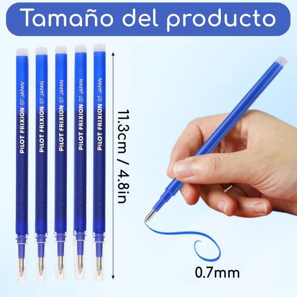 Repuestos Tinta Gel Borrable Pilot Frixion Ball 0.7mm