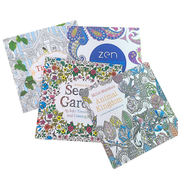 Mandalas 18 X18cm Para Colorear + Lápices Tiralínea 24 Color