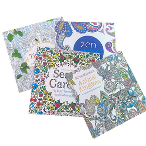 Mandalas 18 X18cm Para Colorear + Lápices Tiralínea 24 Color