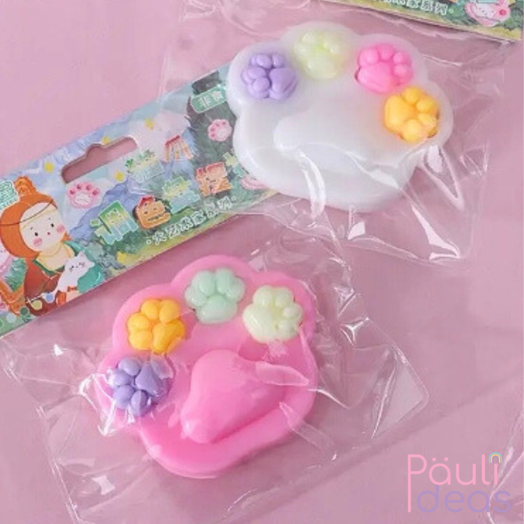 Squishy Patita De Gato Pegajosa Con Mini Patitas