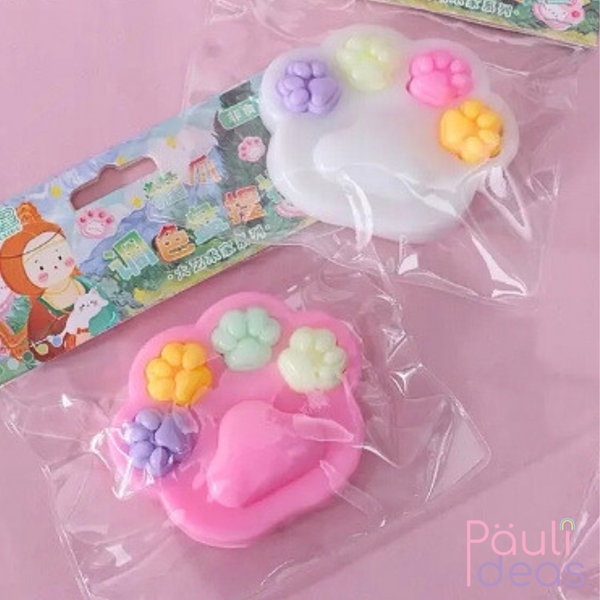 Squishy Patita De Gato Pegajosa Con Mini Patitas